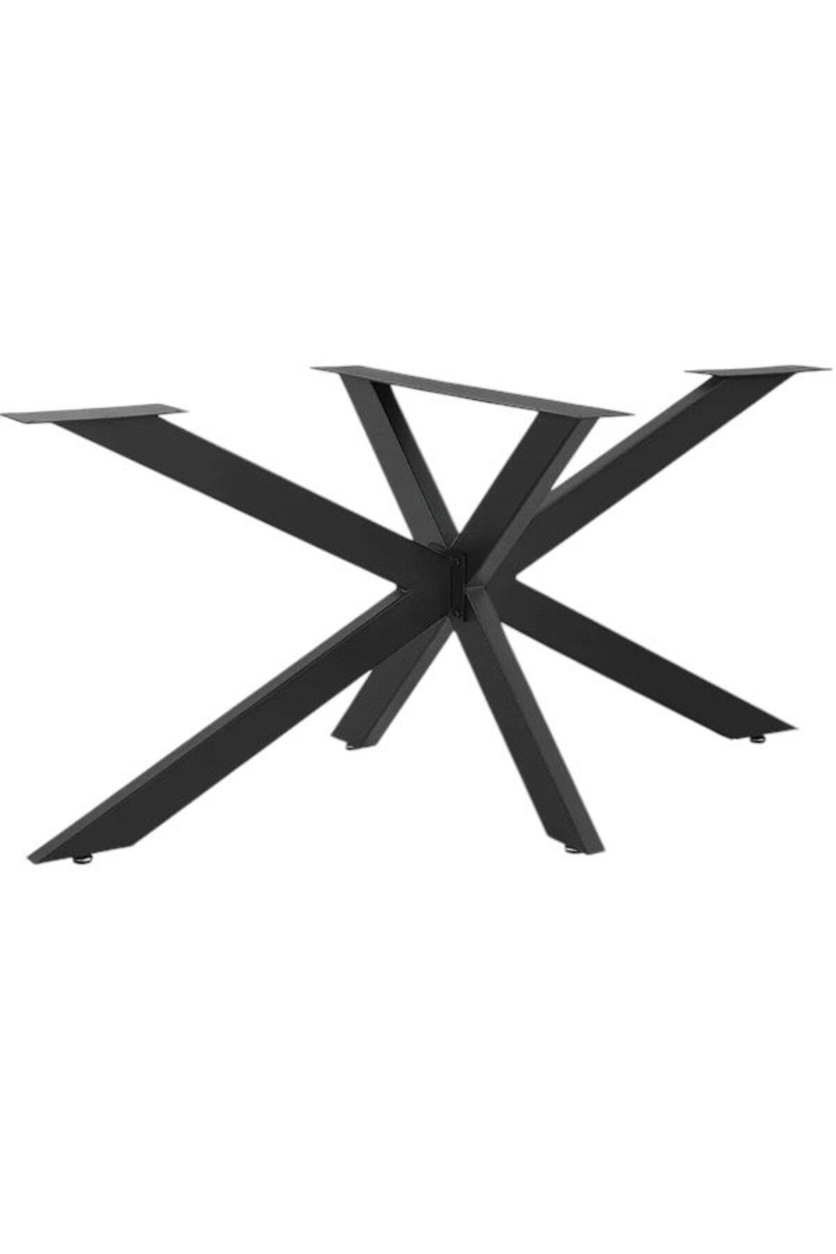 DEKOR Örümcek Yemek – Çalışma Masası Ayağı - Siyah - 150x60x73(h